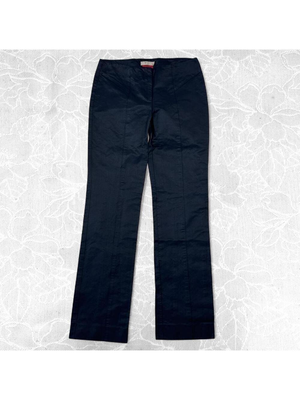 Neal Sperling Navy Tailored Japanese Faille Trousers - Size 6